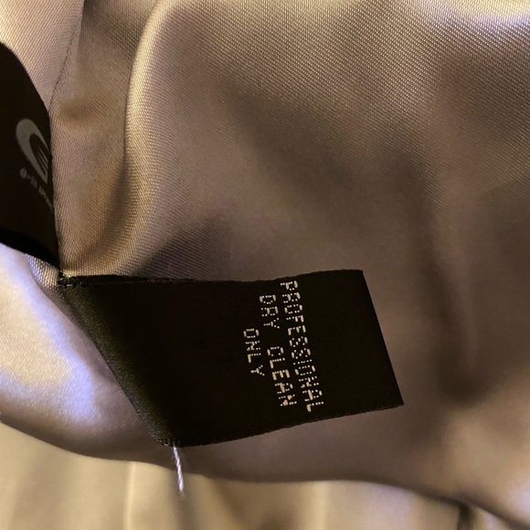 EUC ST. JOHN GREY/LIGHT BLUE PEA COAT - Picture 9 of 10